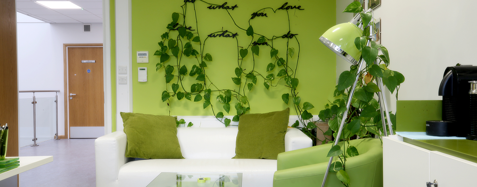 A green office suite at the Evolution Business Centre
