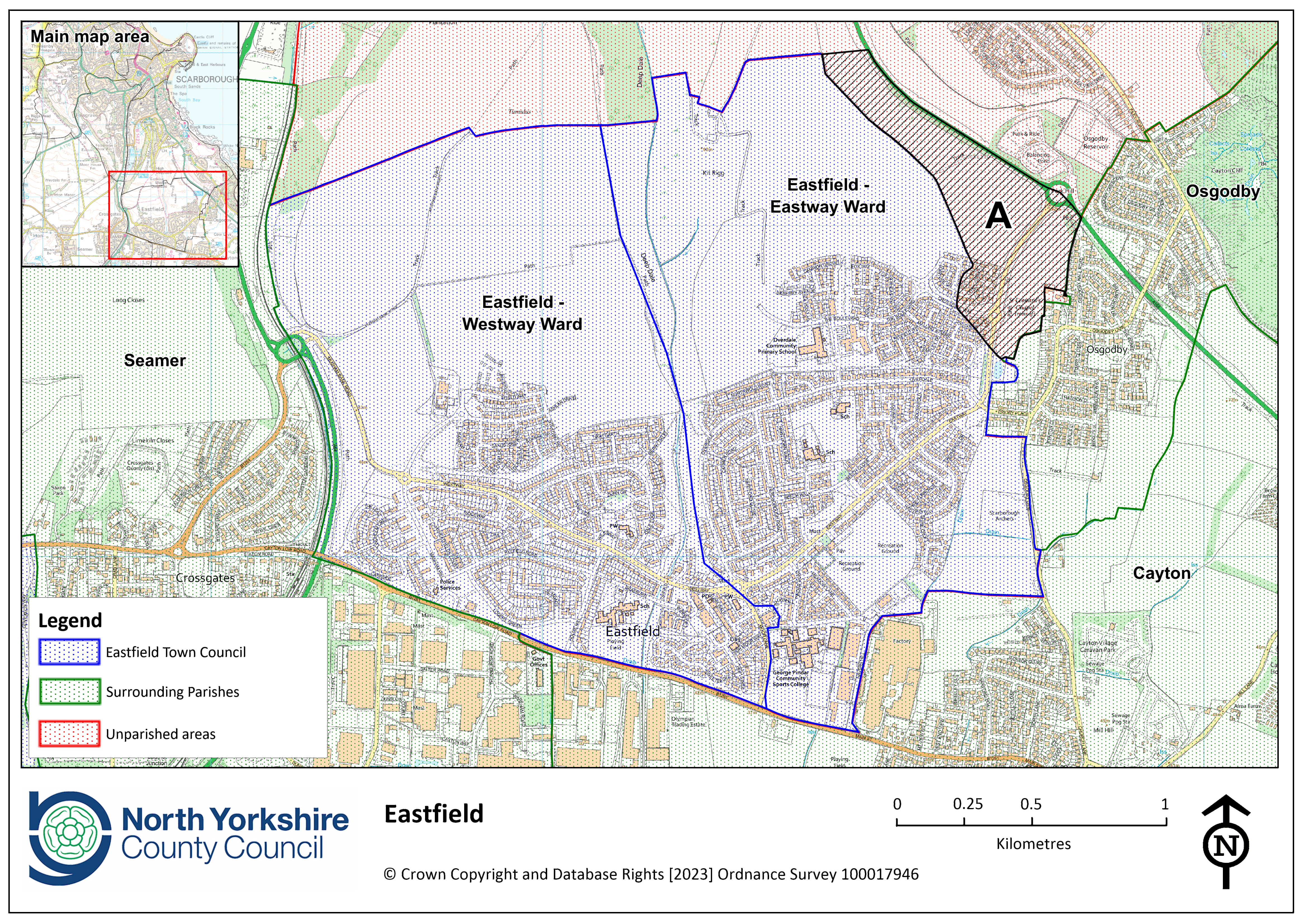 Eastfield boundary map