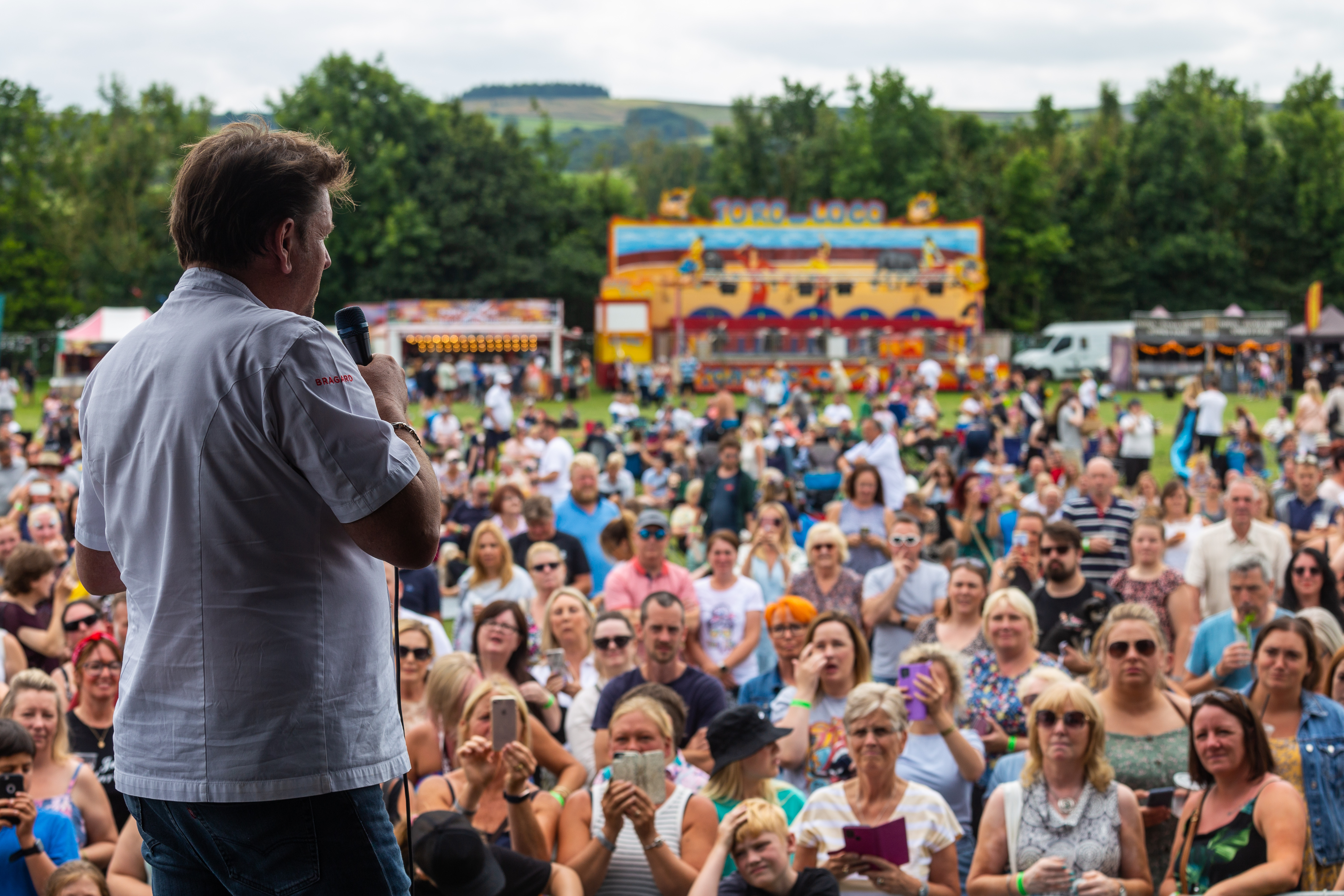 James Martin in front of an audience