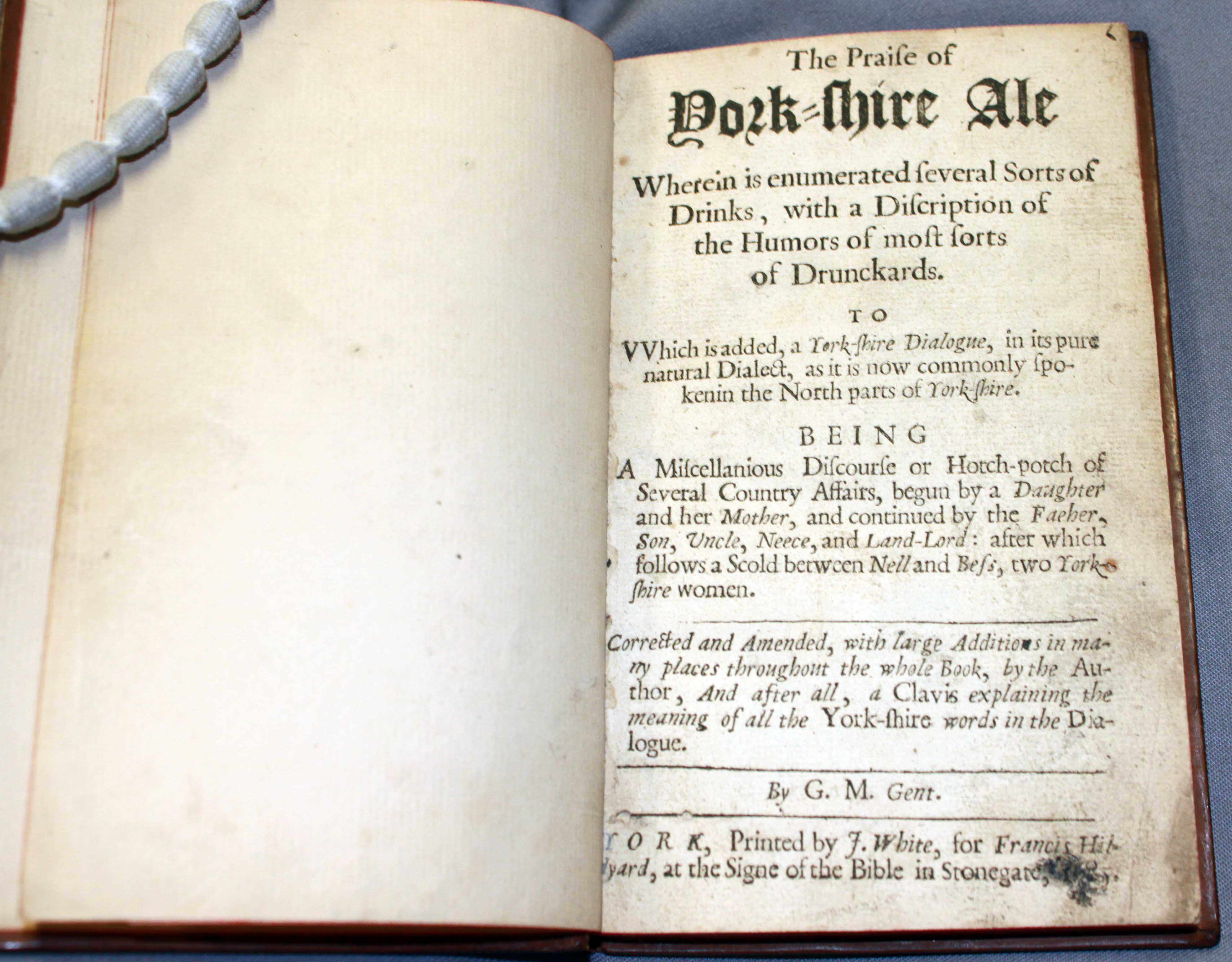 The Praise of Yorkshire Ale” by G. Meriton (1684)