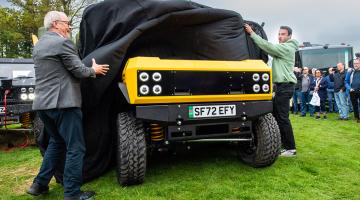 An electric car is unveiled at last year’s Everything Electric North event in Harrogate.