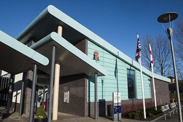 An exterior shot of Selby registration office 
