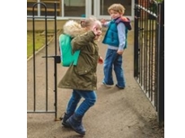 Two children in a playground
