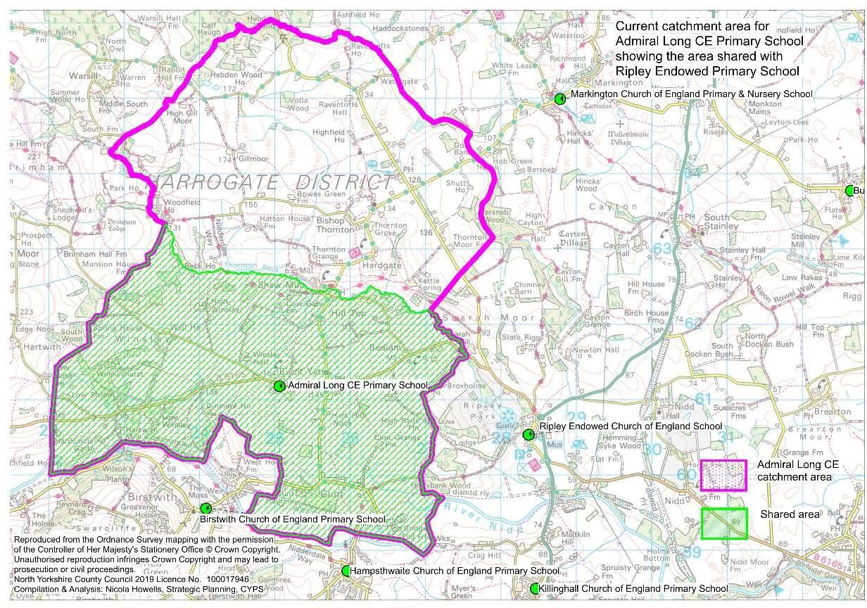 Current catchment area Admiral Long CE Primary School. Contact us for this in another format.