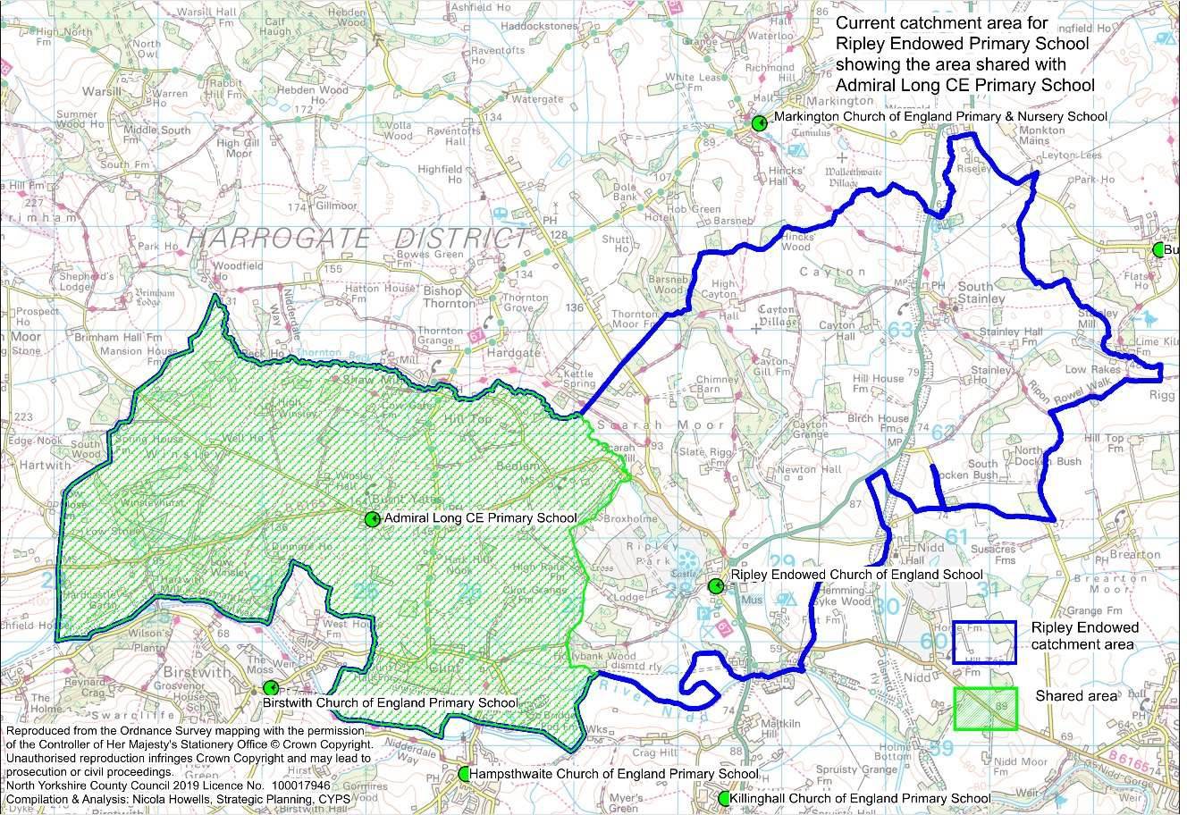 Current catchment area Ripley Endowed Church of England Primary School. Contact us for this in another format.