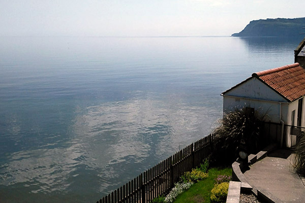 The Cove in Robin Hoods bay offers stunning sea views.