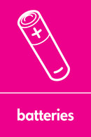 Batteries recycling logo