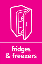 Fridges and freezers recycling logo