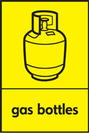 Gas bottles recycling logo