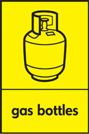 Gas bottles recycling logo