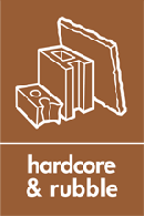 Hardcore and rubble recycling logo