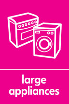 Large appliances recycling logo