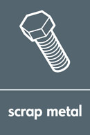 Scrap metal recycling logo