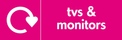 TVs and monitors recycling logo