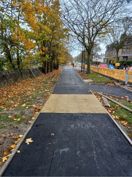 resurfaced pavement