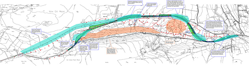 A map of the proposed preferred route. Please contact us for this information in a different format.