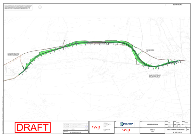 Detailed view of the proposed preferred route. Please contact us for this information in a different format.