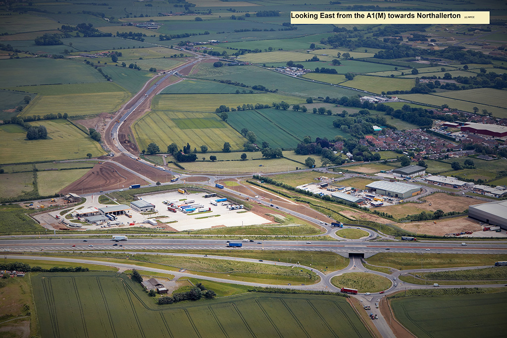 Looking East from the A1(M) towards Northallerton