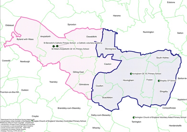 Hovingham and Slingsby catchment area