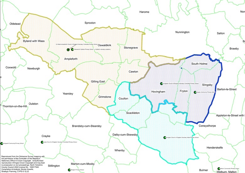 Hovingham, Slingsby and St Hilda's catchment area