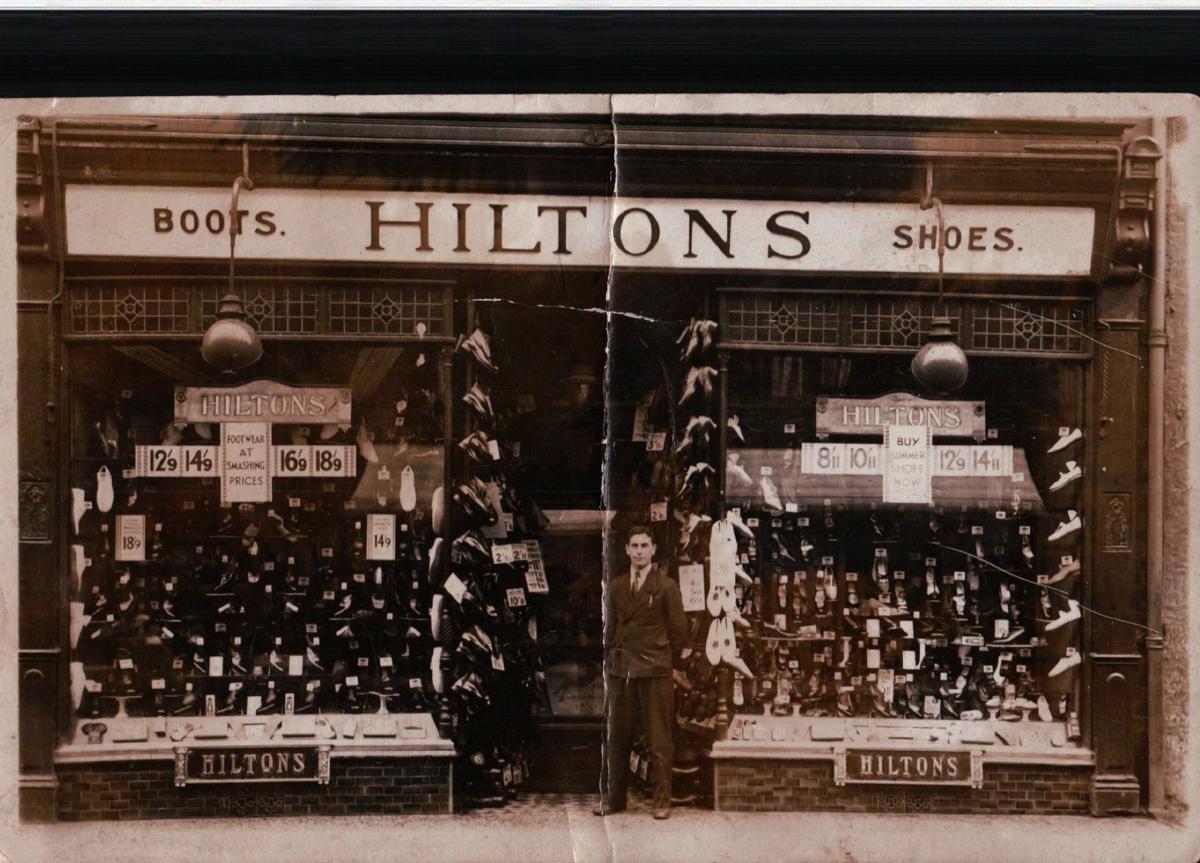 Hilton's shoes in Selby shop front
