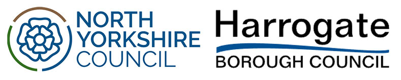 North Yorkshire Council and Harrogate logo