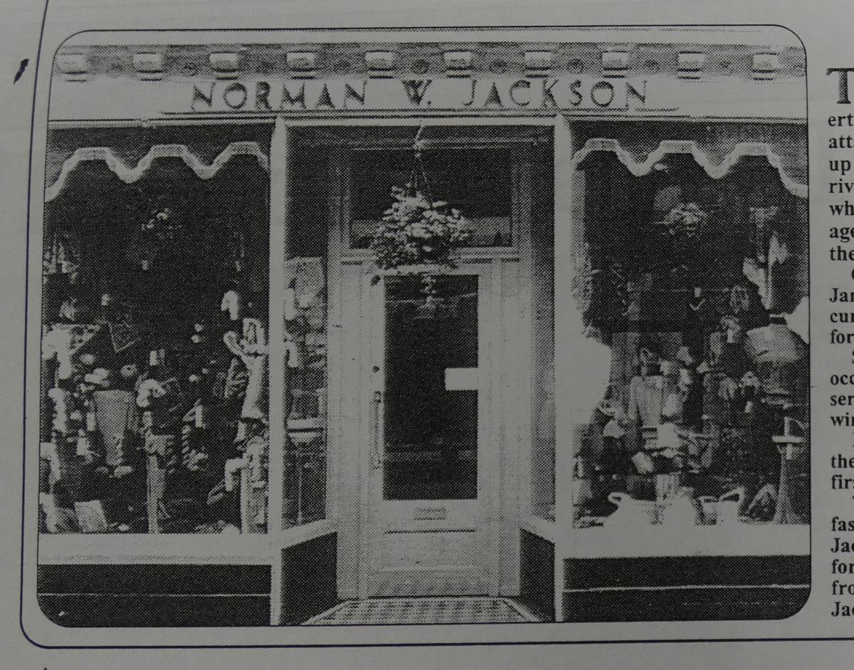 Norman Jackson shop front