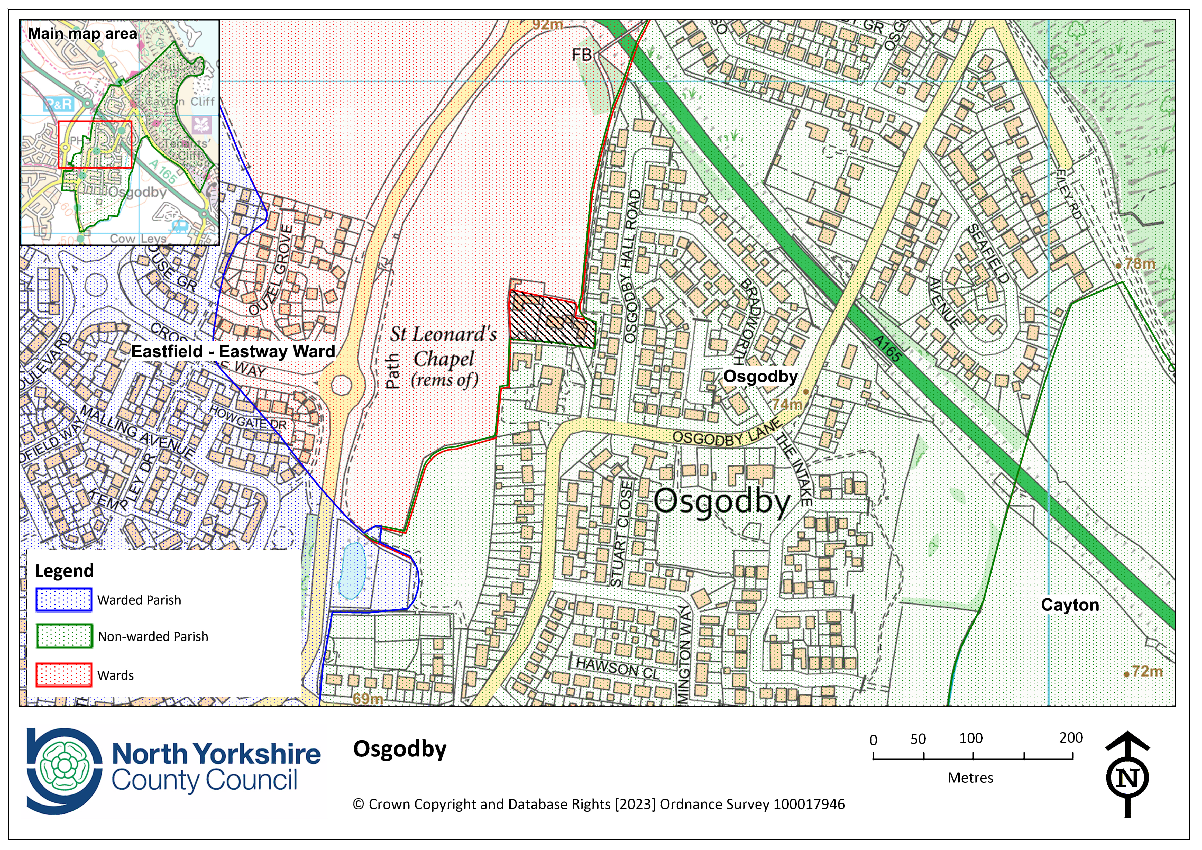 Osgodby boundary map