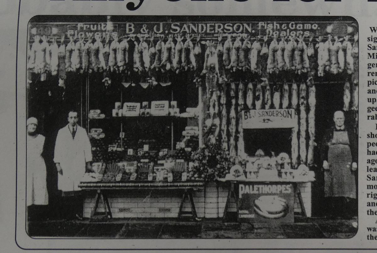 Outside a shop at 49 Micklegate Selby