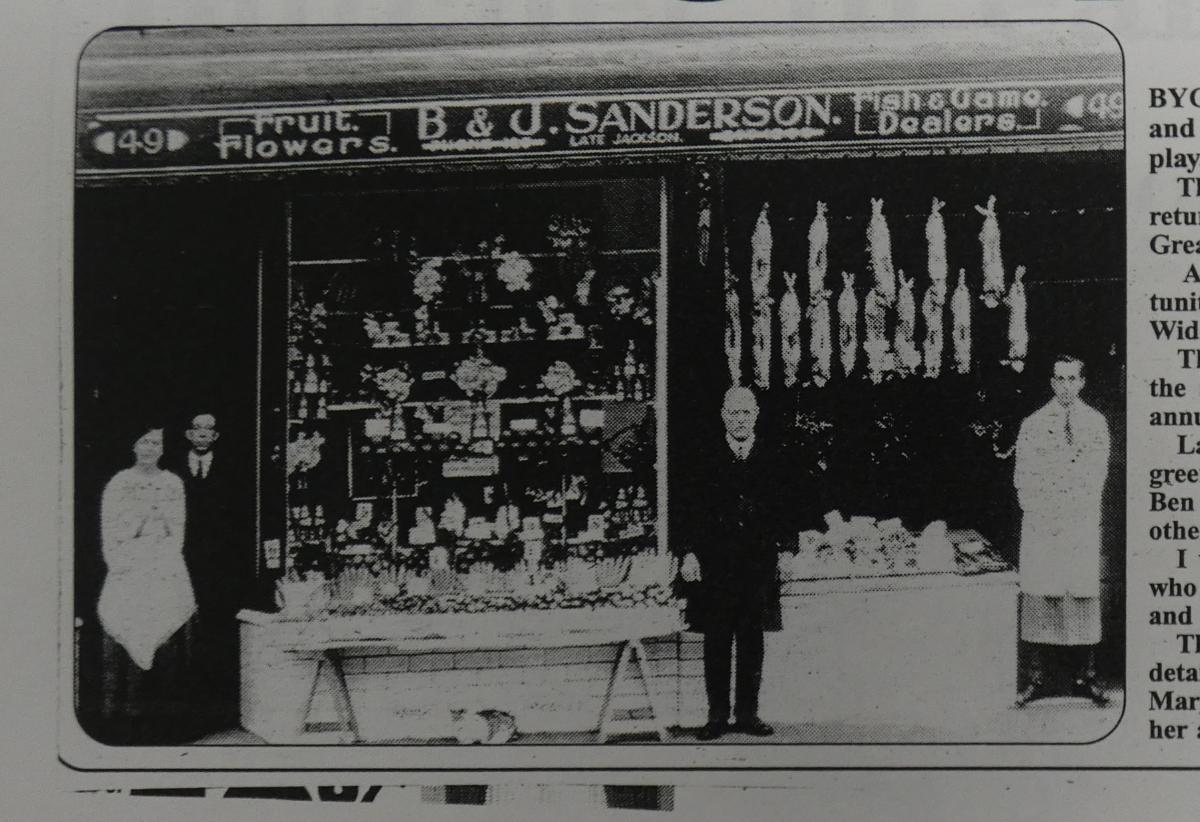 Selby Butchers shop window