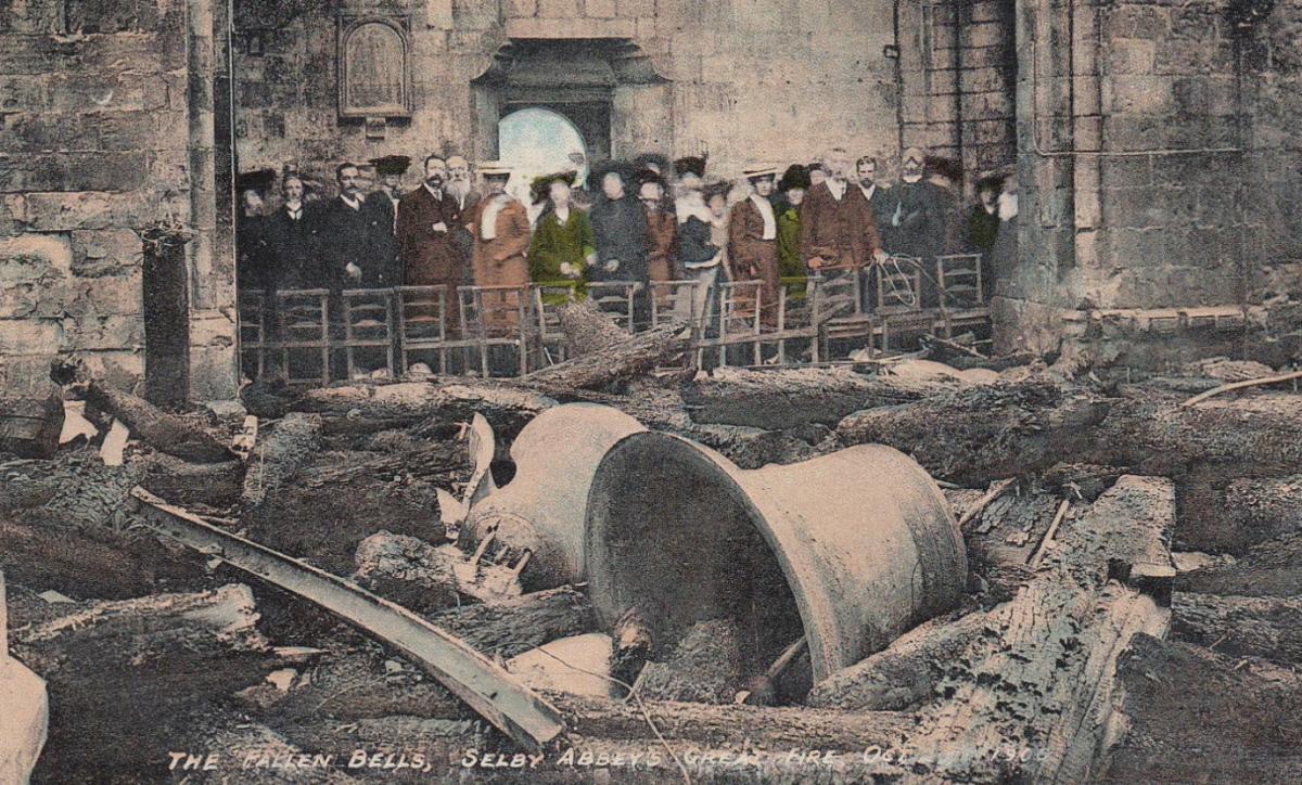 Fallen bells at Selby Abbey