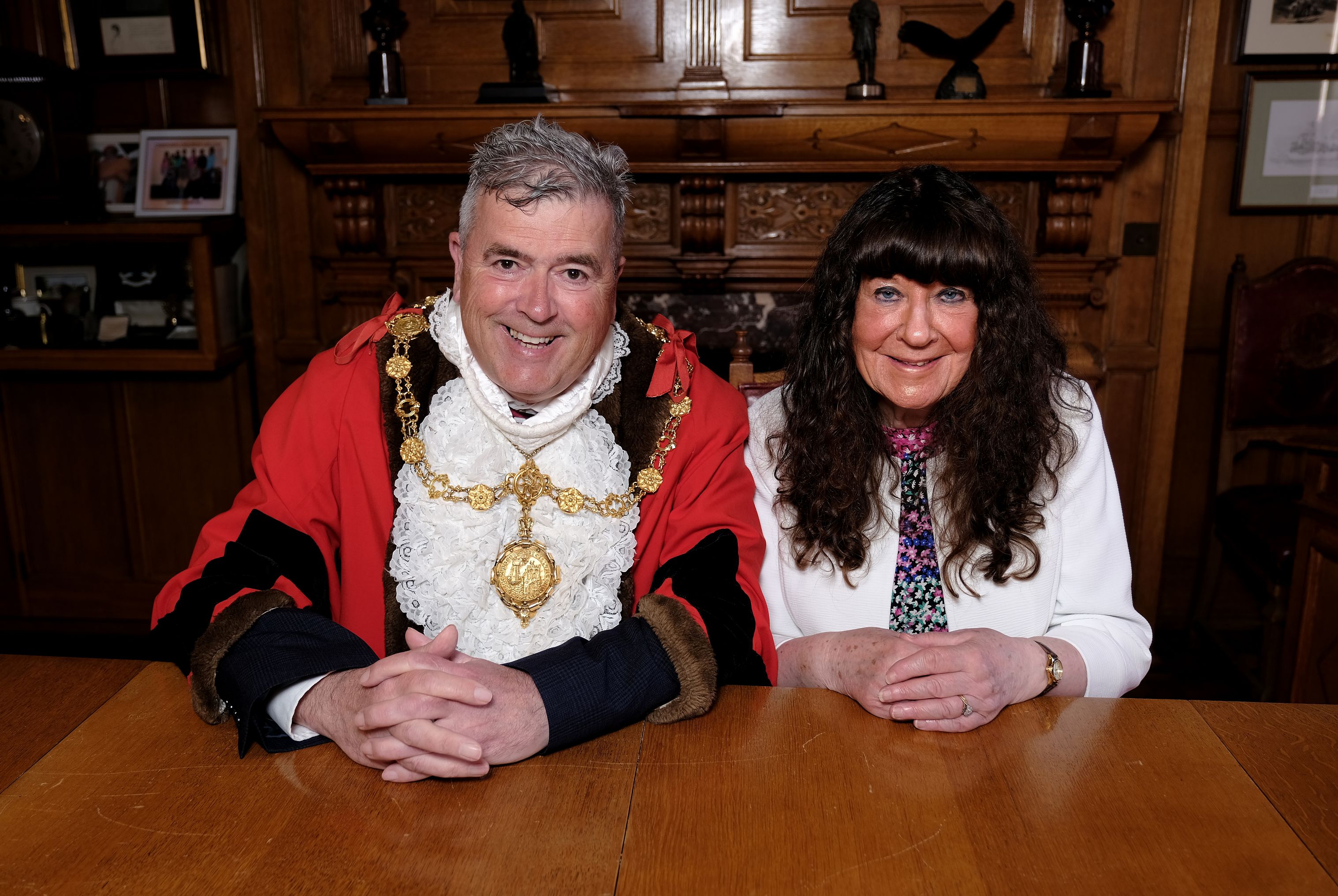 The Charter Mayor for Scarborough, Cllr John Ritchie, with the Deputy Charter Mayor, Cllr Janet Jefferson. 