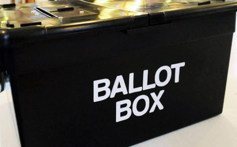 A ballot box