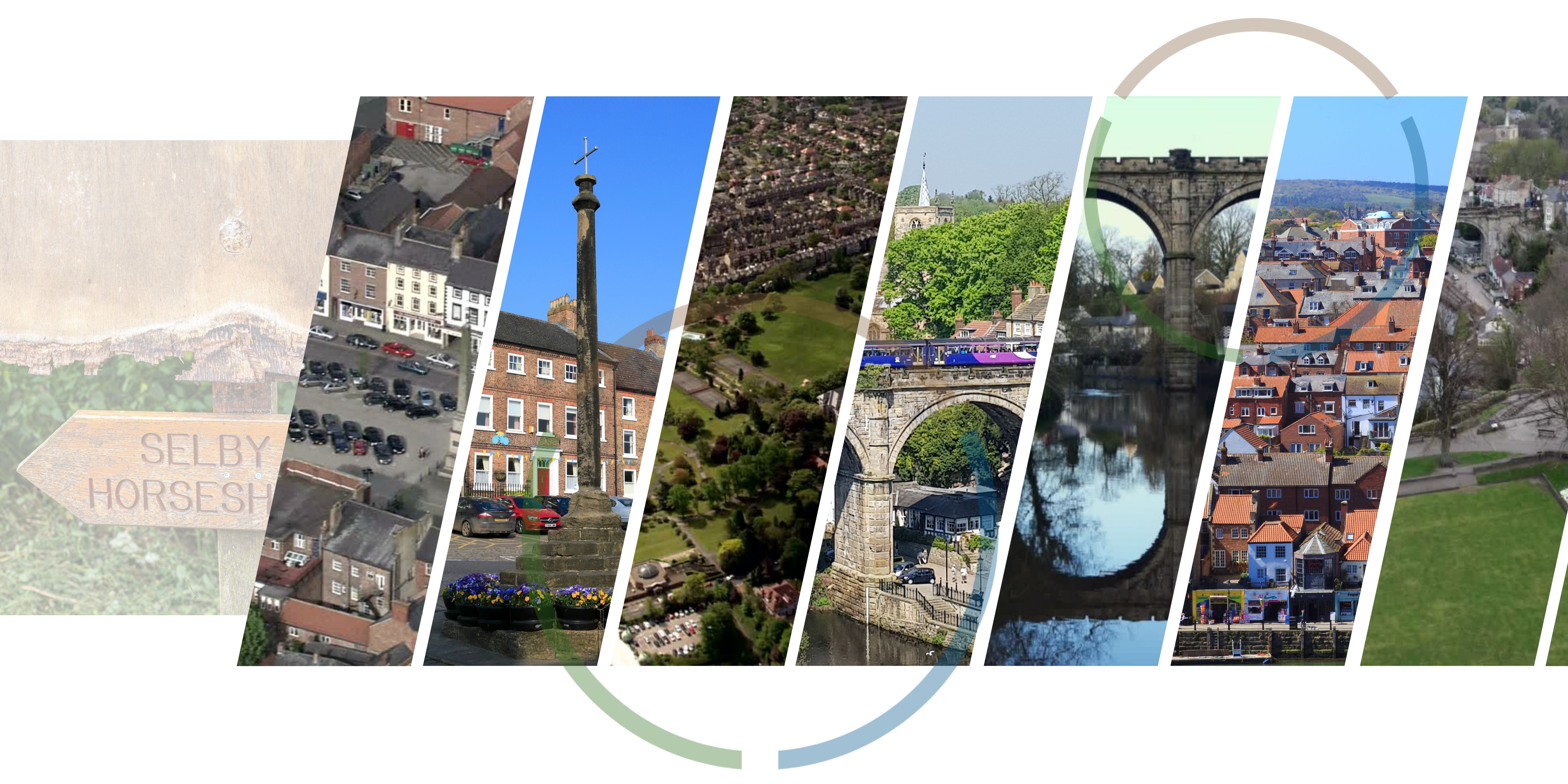 A collage of photographs of different areas in North Yorkshire.