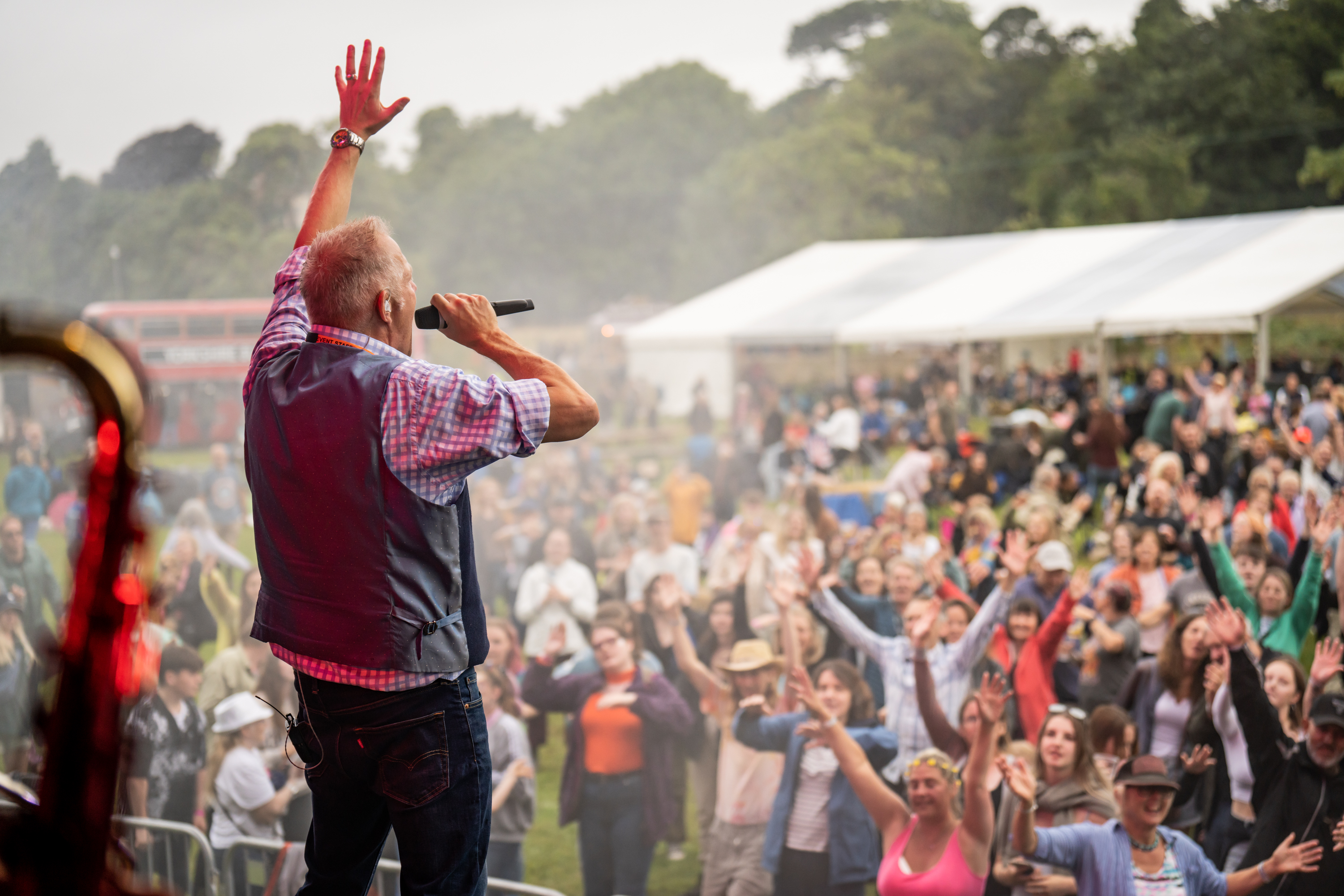 Singing at MeadowFest