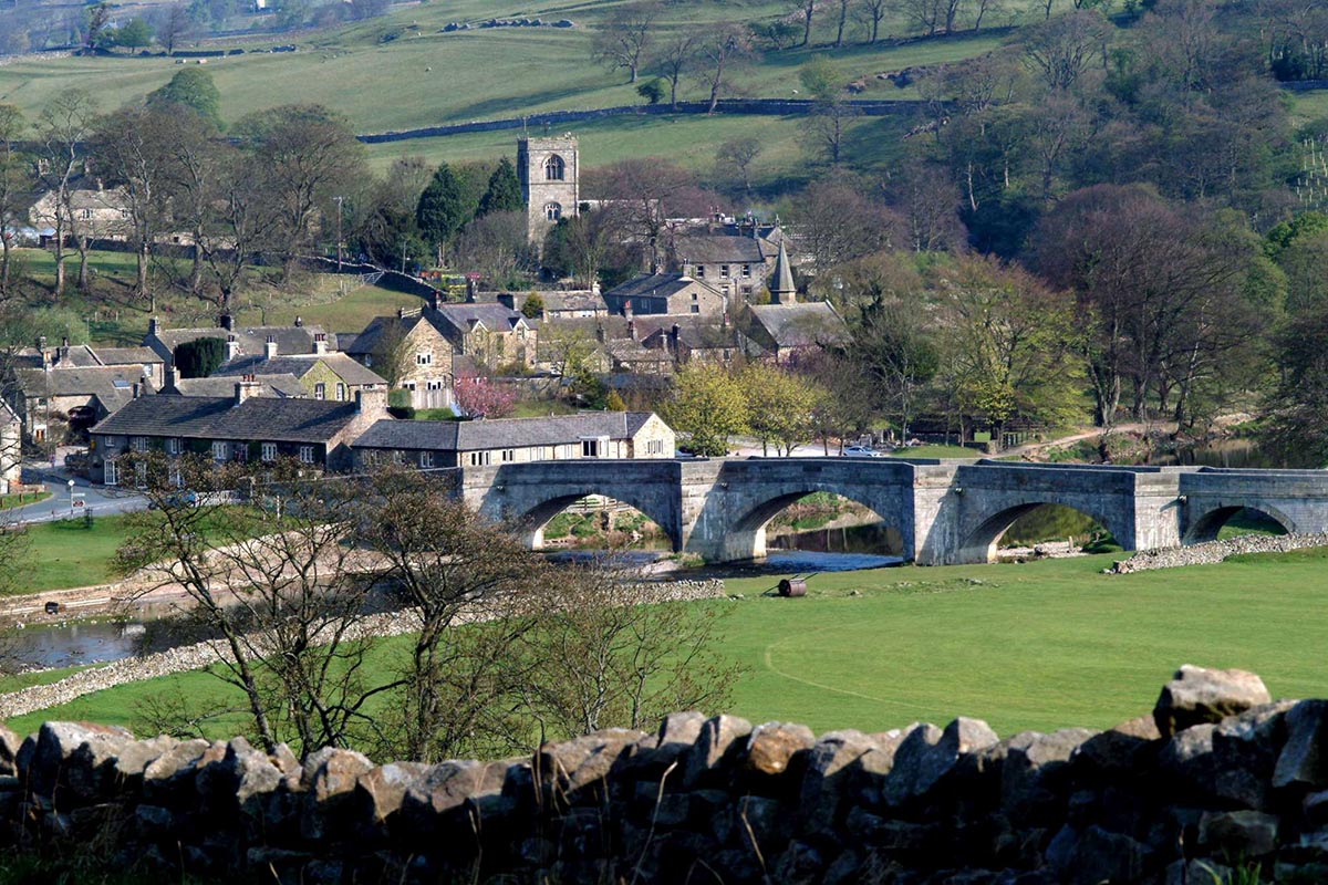 The village of Burnsall, North Yorkshire.