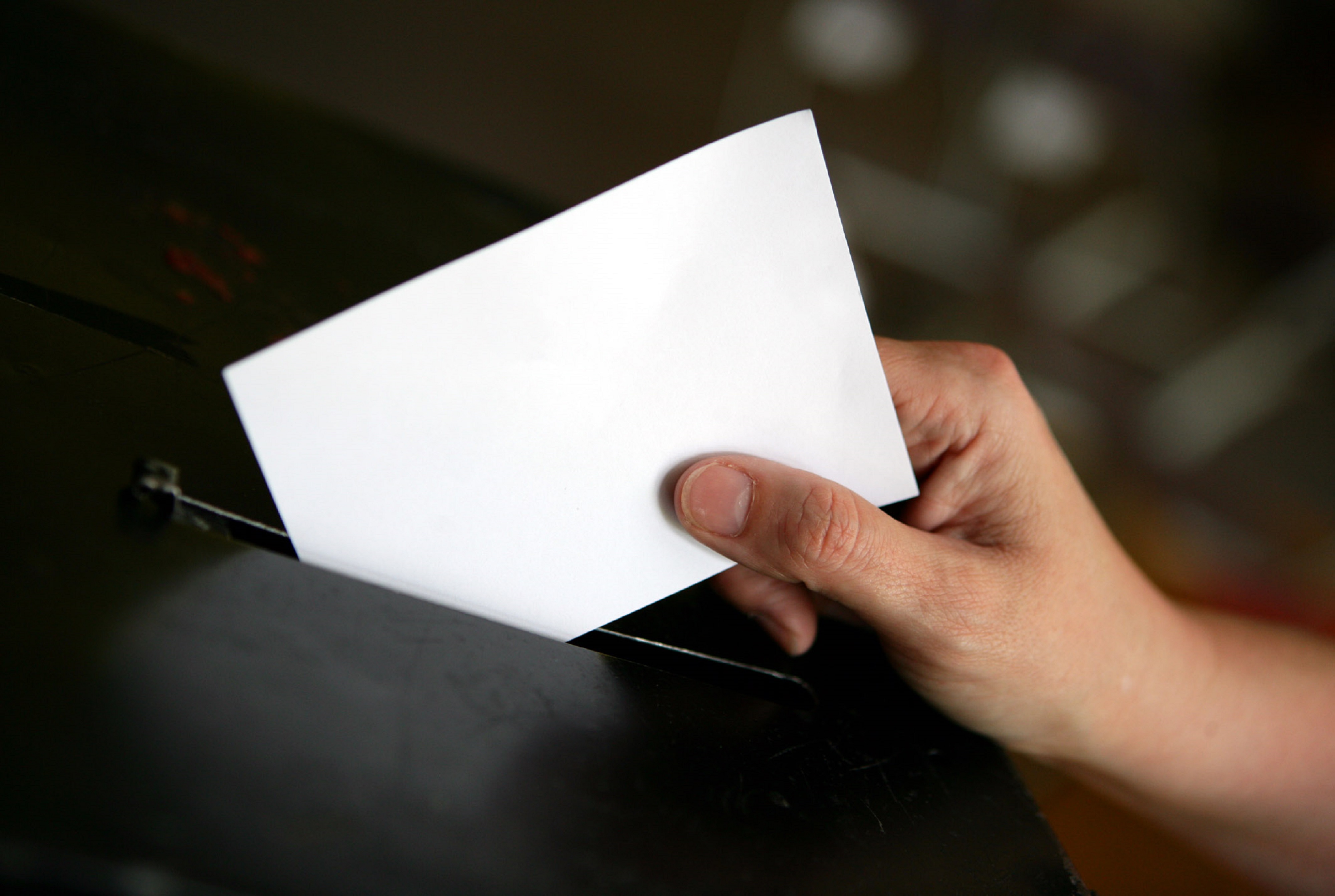 A ballot paper