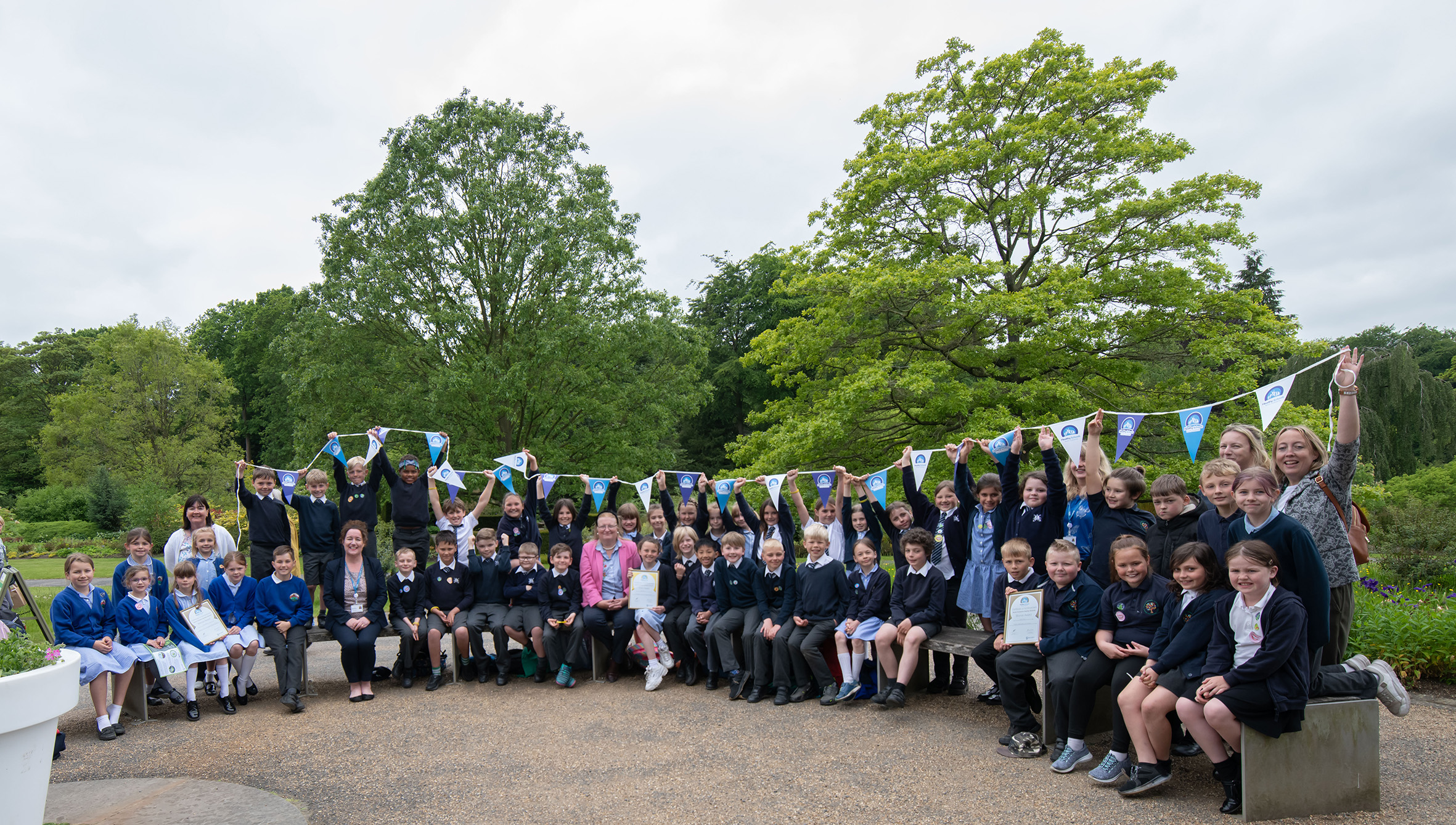 Pupils who took part in activities exploring ideas at a workshop on how to make positive changes in their school.