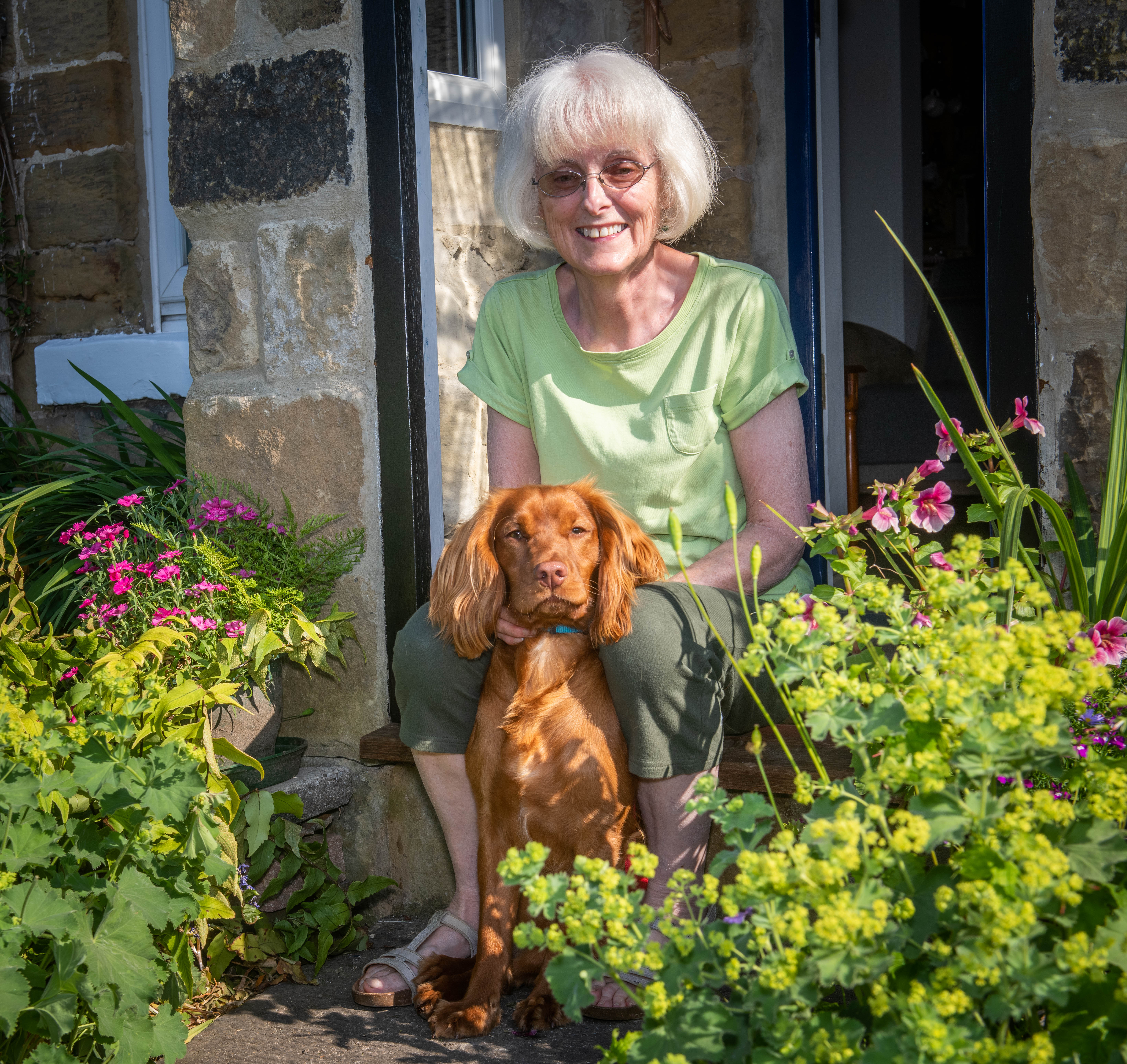 Siobhan Moore and her dog