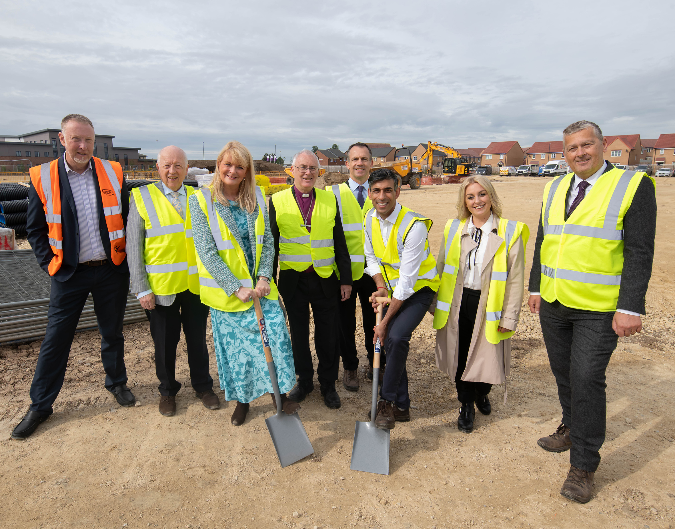 Prime Minister Rishi Sunak, who is the MP for Richmond in North Yorkshire, joined the milestone occasion which signalled the start of construction of a new primary school in Northallerton.