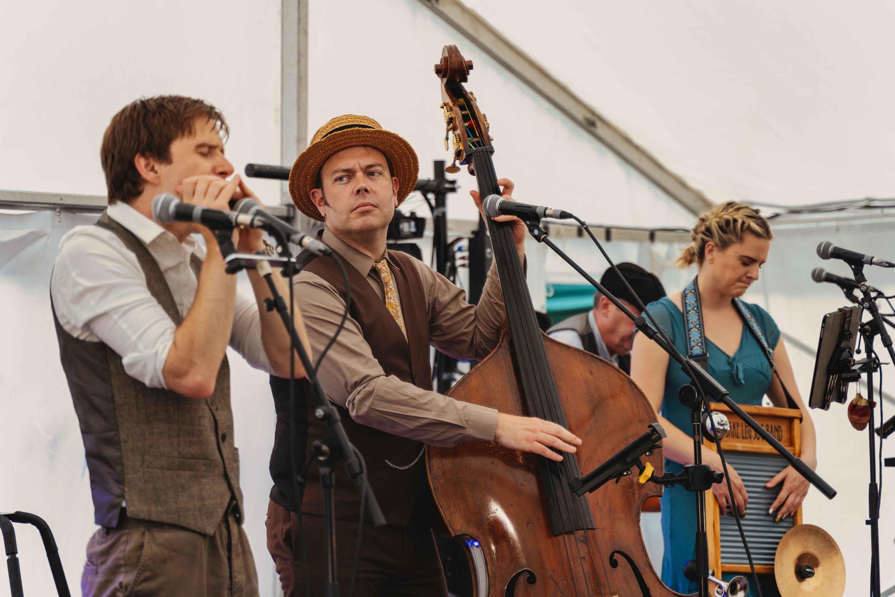 A band playing at Scarborough Seafest
