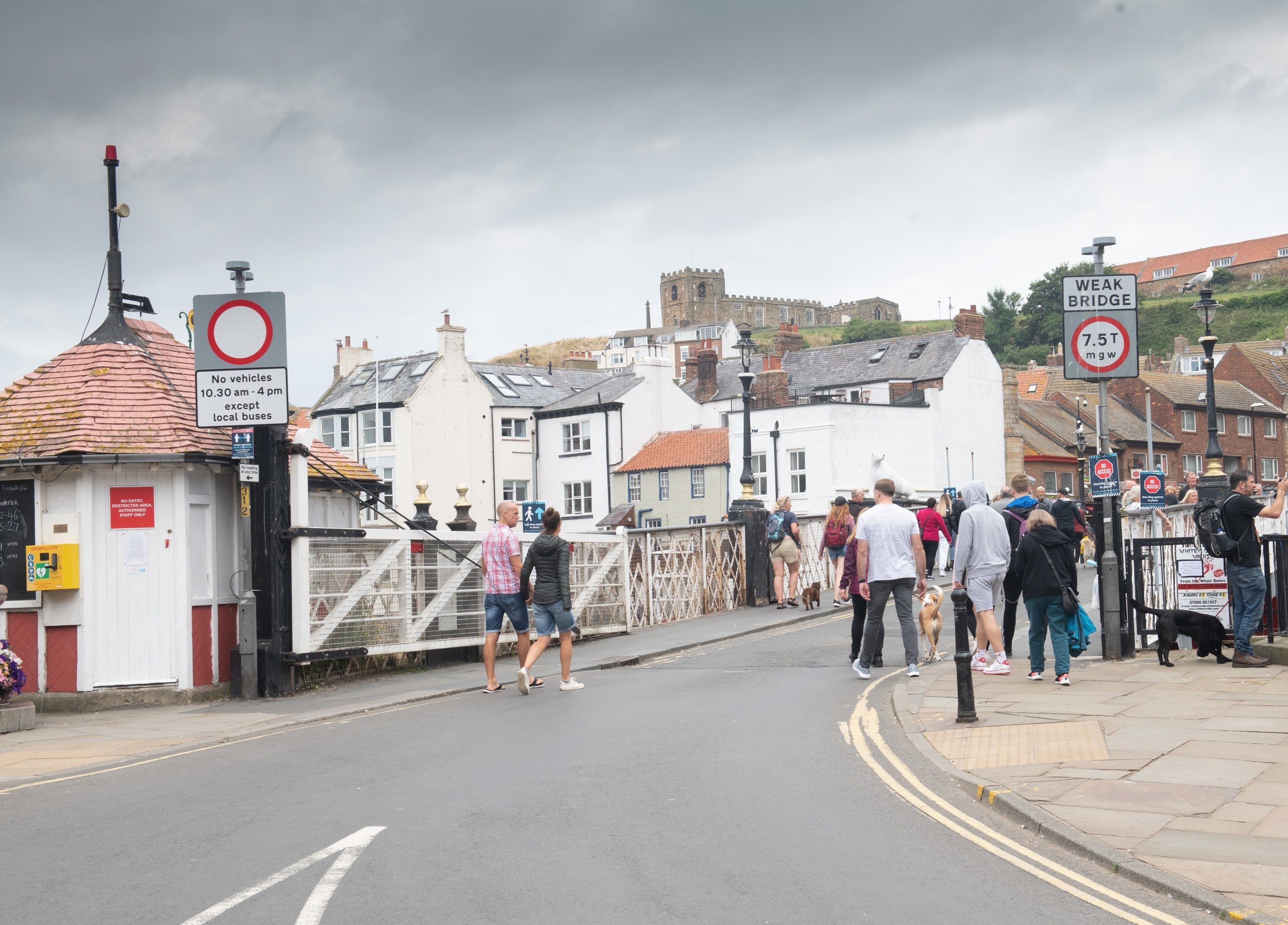 Whitby Swing Bridge, which will undergo a programme of work in October to improve access in the town for visitors and residents.