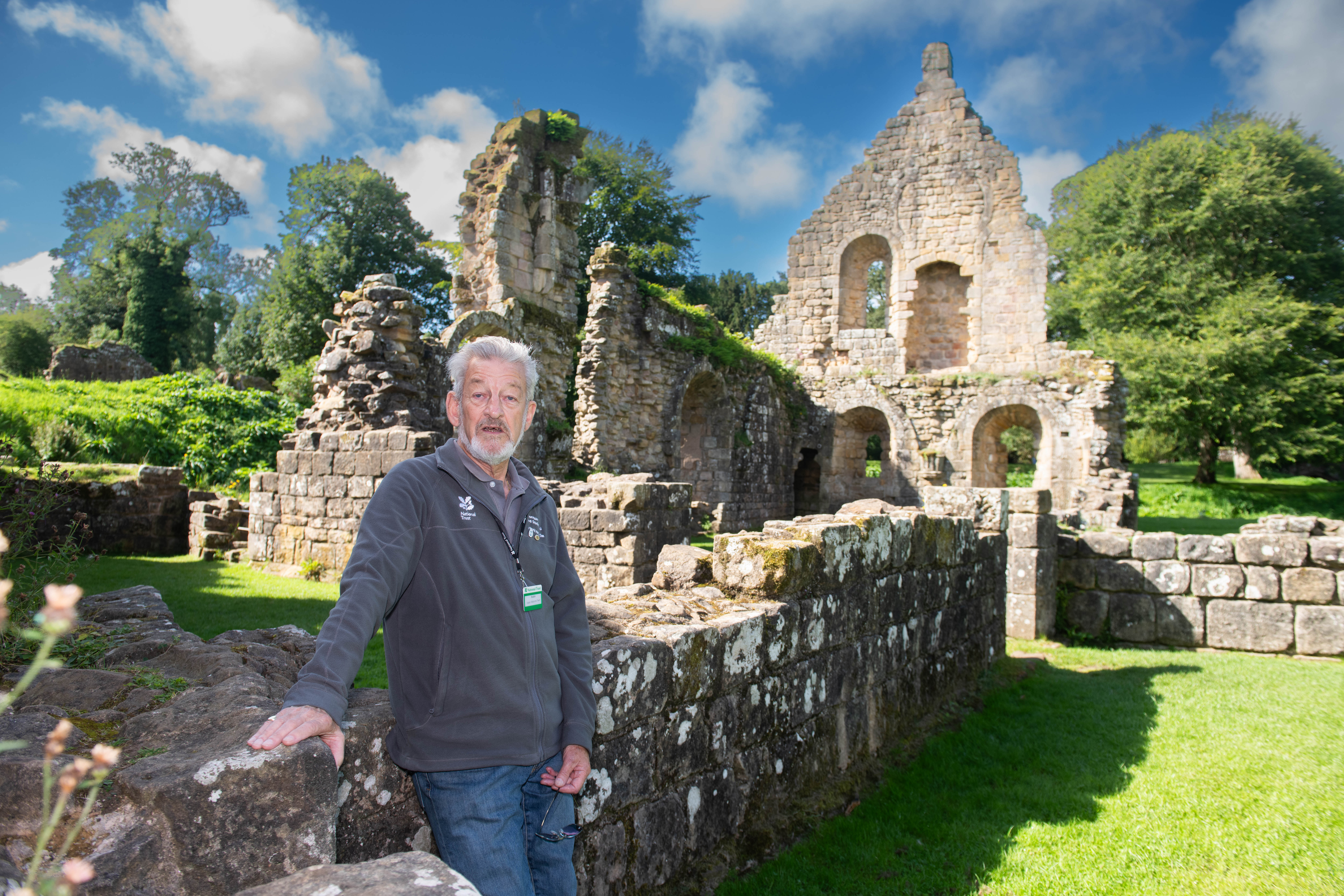 Robin Davies a volunteer at Fountains Abbey