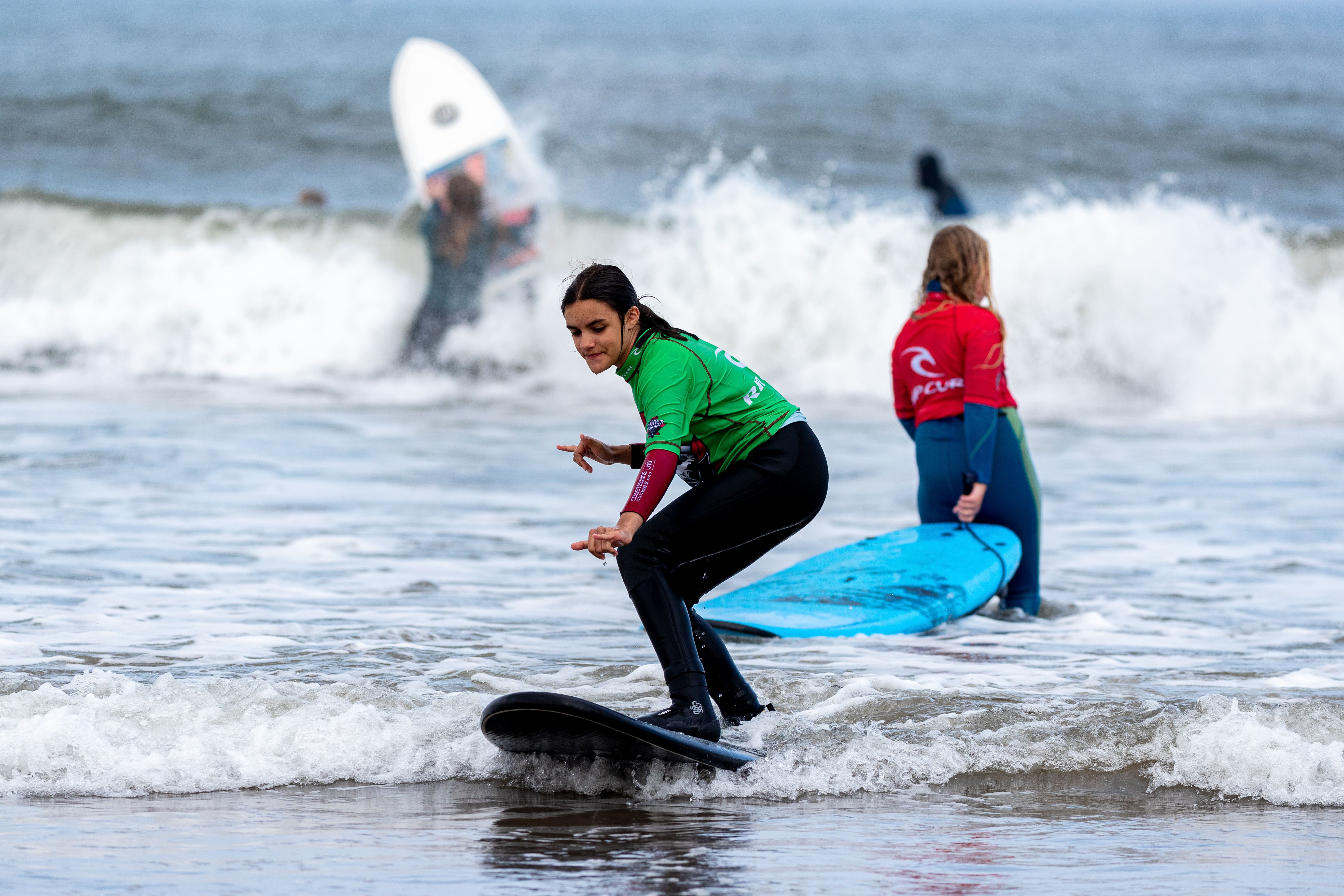 Surfers in the sea