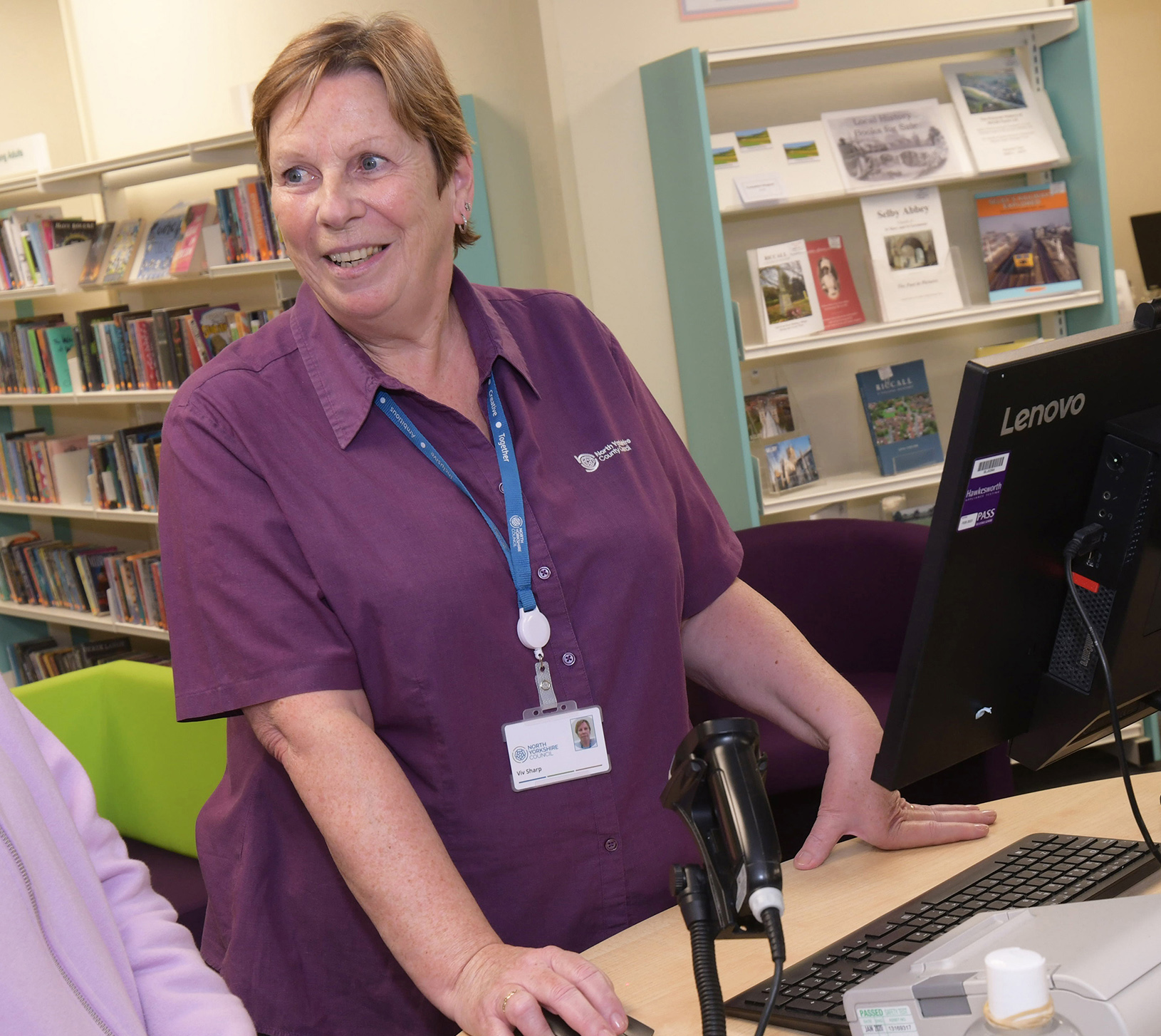 Selby library supervisor Vivienne Sharp