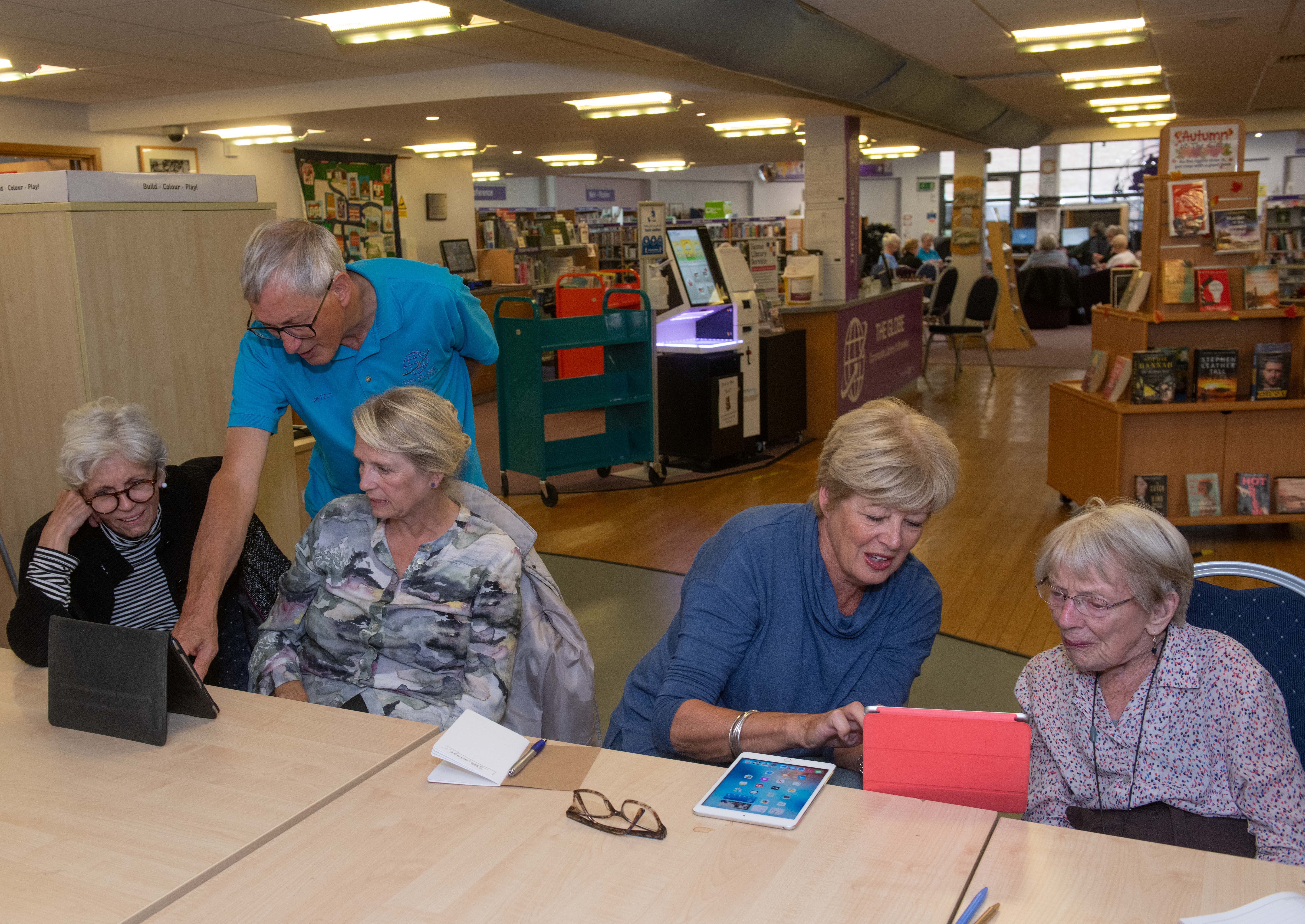 An IT session at Stokesley library