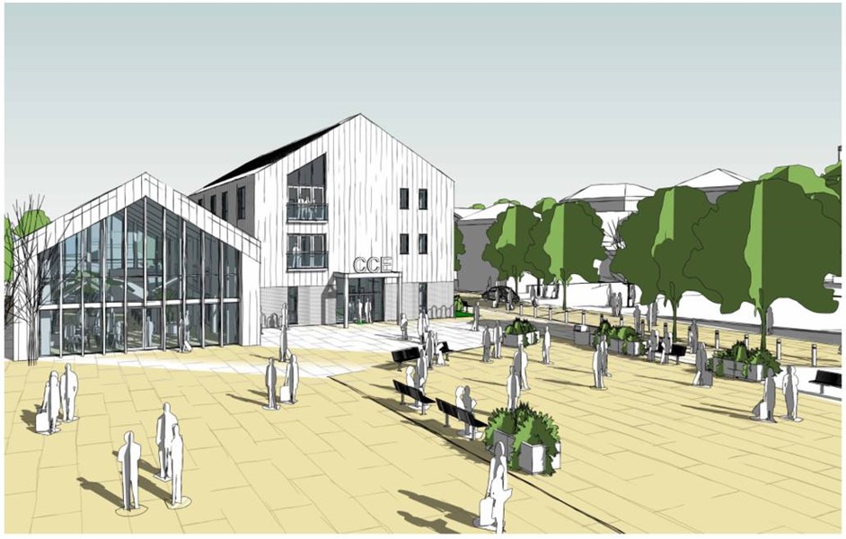 An artist’s impressions of the proposed scheme for Catterick Garrison