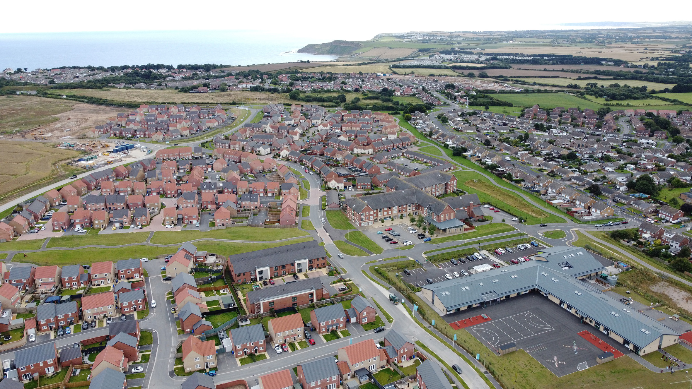 The Middle Deepdale development in Scarborough, which includes the £6 million Overdale Community Primary School and an Extra Care building.
