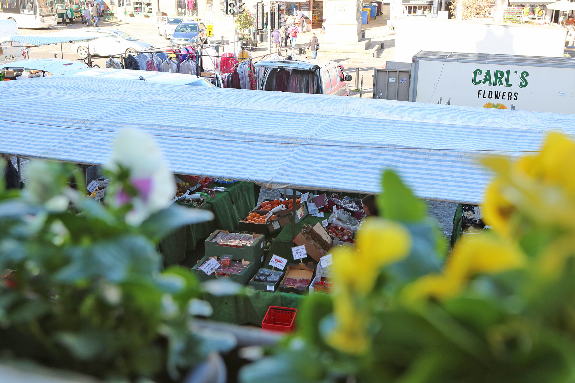 A stall at Thirsk market