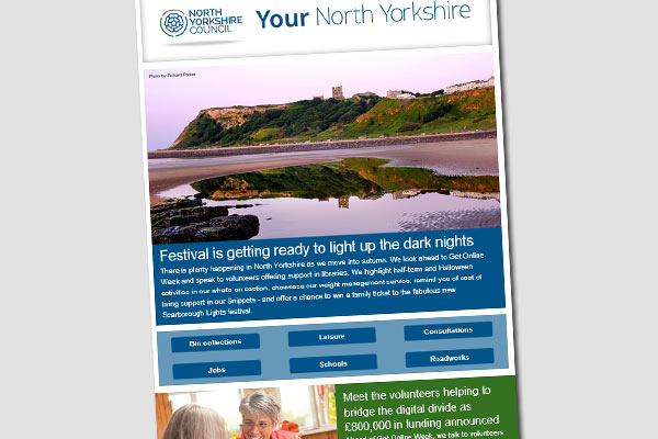 Screenshot of the October 2023 Your North Yorkshire newsletter